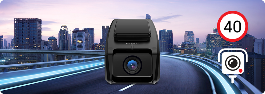 FineVu GX1000 Dash Cam with Speed Camera Alerts